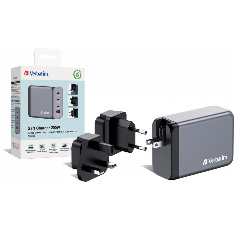 VERBATIM CHARGEUR GNC-200 4PORT 200W