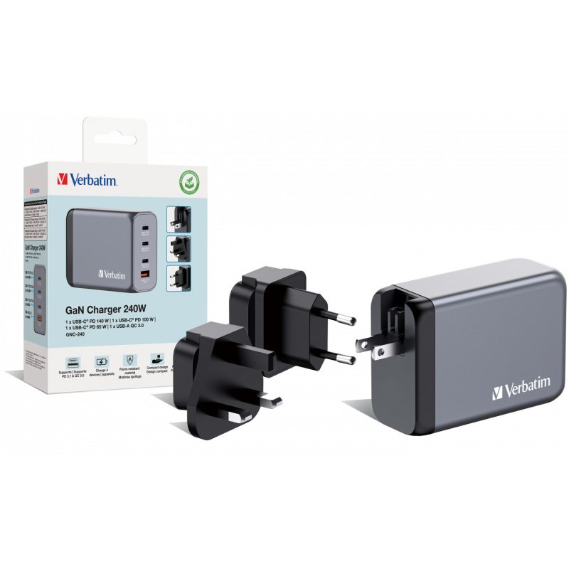 VERBATIM CHARGEUR GNC-240 4PORT 240W