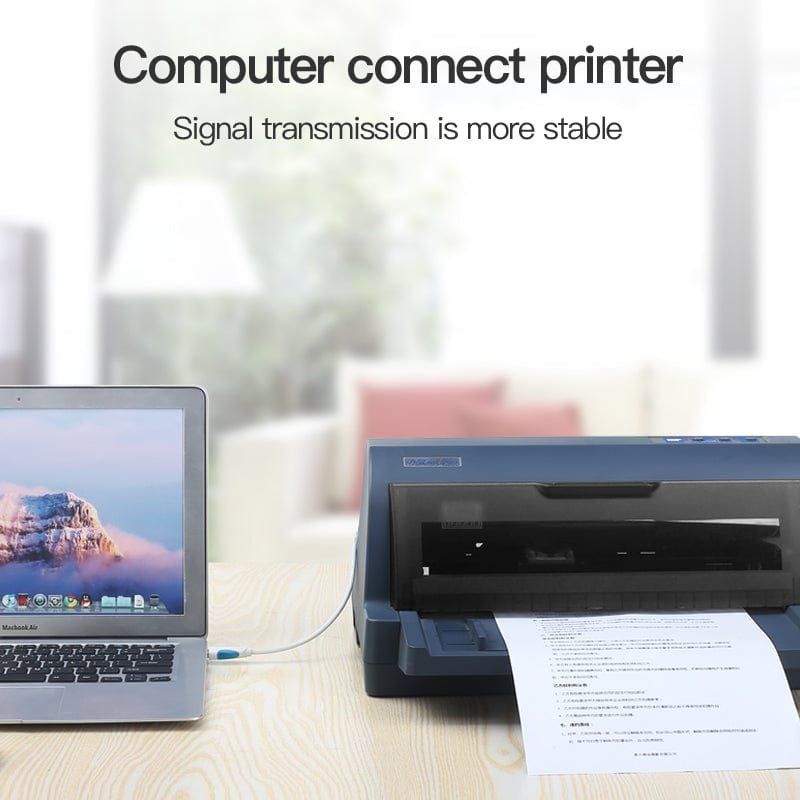 Vention VAS-A16-B200 câble USB 2 m USB 2.0 USB A USB B Noir, Blanc