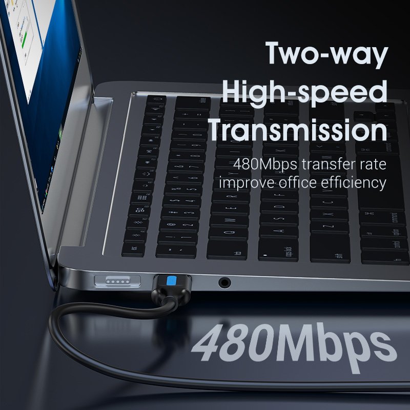 USB 2.0 cable Vention COJBH 2m Black PVC