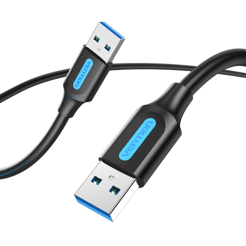Vention USB 3.0 A Male to A Male Cable 2M Black PVC Type