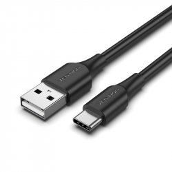 USB 2.0 A to USB-C 3A Cable Vention CTHBF 1m Black