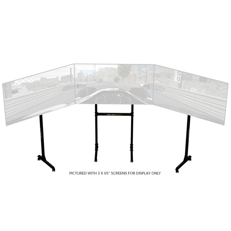 Support Next Level Racing compatible Free Standing Triple Monitor Stand - Noir