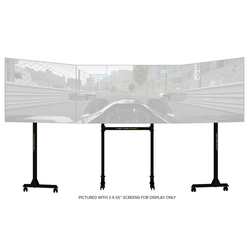Support Next Level Racing compatible Free Standing Triple Monitor Stand - Noir