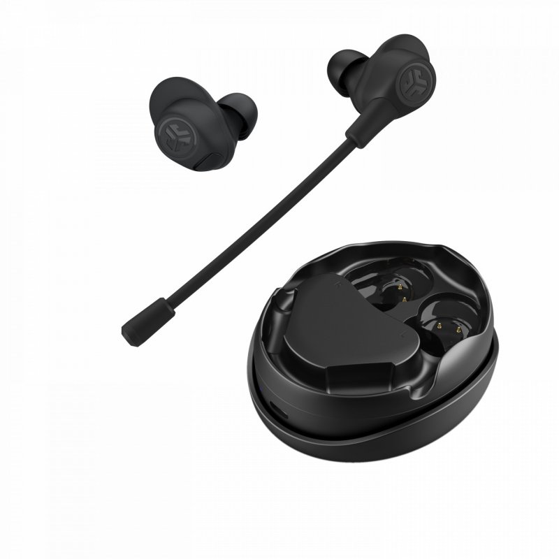 Jlab Work Buds True Wireless Earbuds Black Bluetooth In-Ear-Kopfhörer, Abnehmbares Mikrofon mit Geräuschunterdrückung