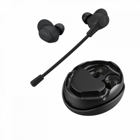 Jlab Work Buds True Wireless Earbuds Black Bluetooth In-Ear-Kopfhörer, Abnehmbares Mikrofon mit Geräuschunterdrückung