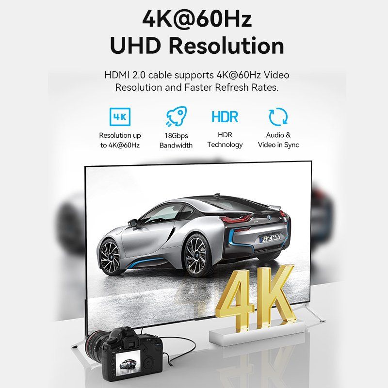 Vention AGIBF câble HDMI 1 m HDMI Type D (Micro) HDMI Type A (Standard) Noir