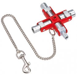 Knipex 00 11 06 Clé pour armoires de contrôle et boîtiers