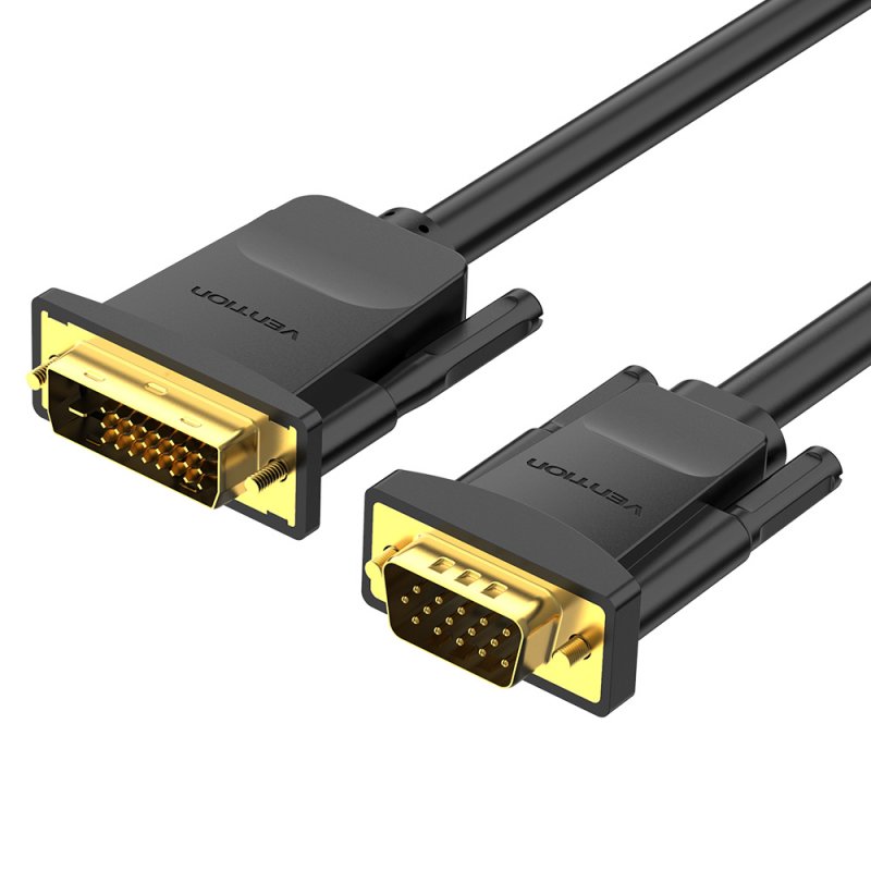 DVI(24 1) to VGA Cable 1.5m Vention EABBG (Black)