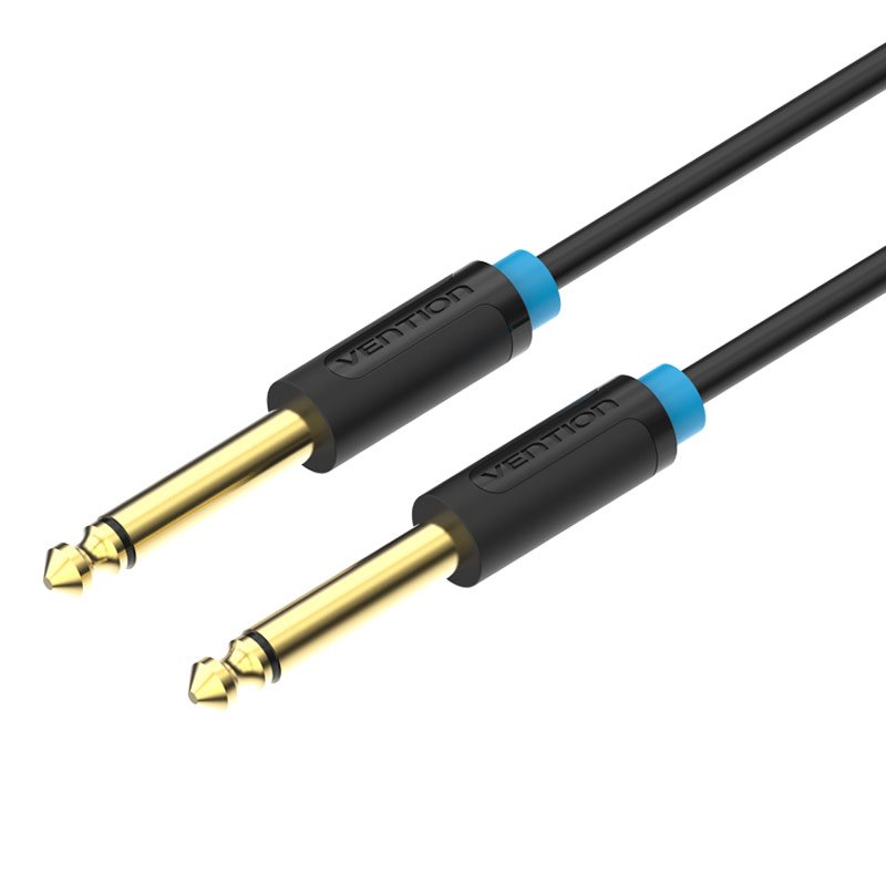 6.35mm TS Male to Male Audio Cable 3m Vention BAABI (black)