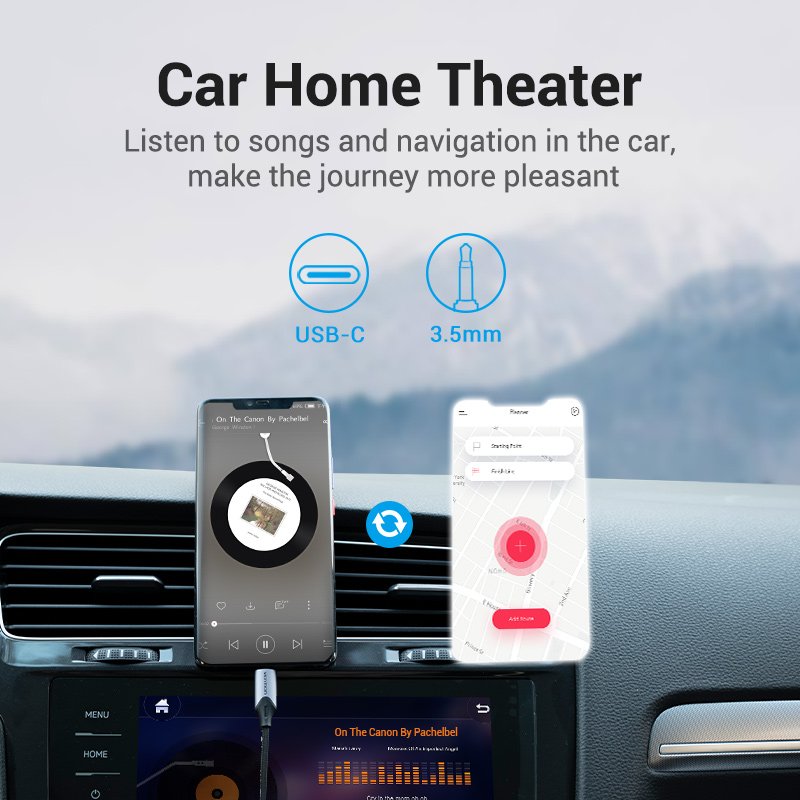 TRRS 3.5mm Male to 3.5mm Female Audio Extender 1.5m Vention BGKHF Black