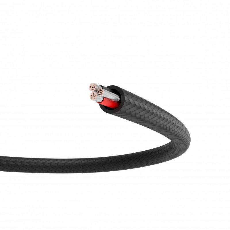 Braided 3.5mm Audio Extender 1.5m Vention VAB-B06-B150-M Black