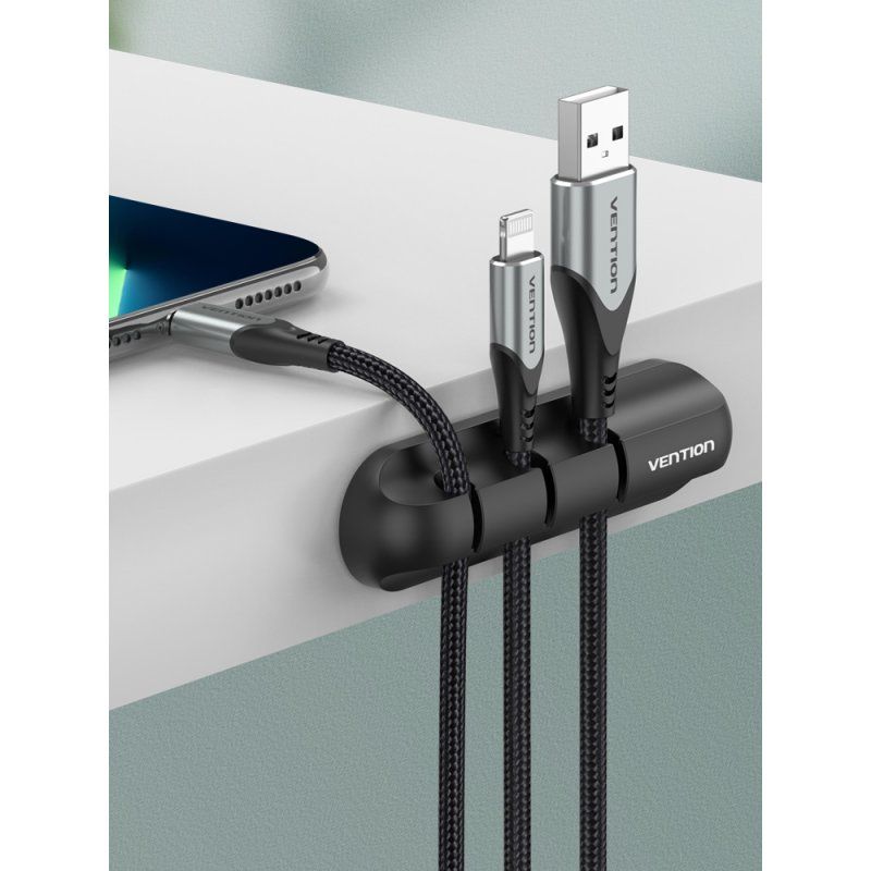 Vention 5 Ports Desktop Cable Manager Black