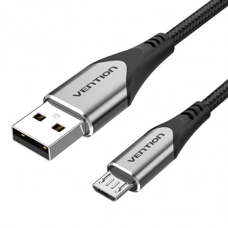 USB 2.0 A to Micro-B 3A cable 0.5m Vention COAHD gray