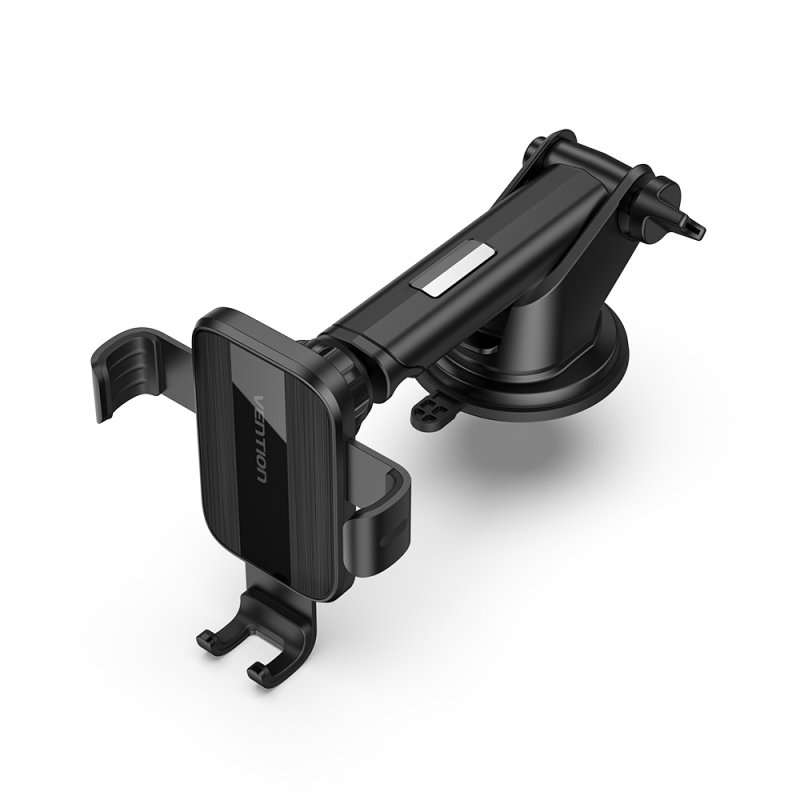 Vention Auto-Clamping Car Phone Mount With Suction Cup Black Square Type