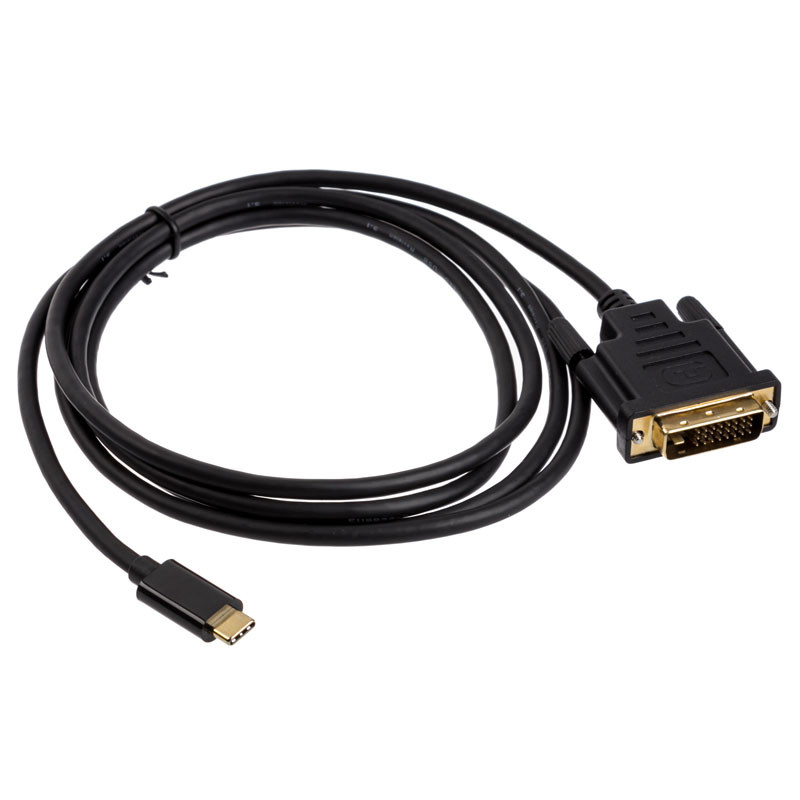 Akasa compatible Typ C Adapter Kabel auf DVI - schwarz