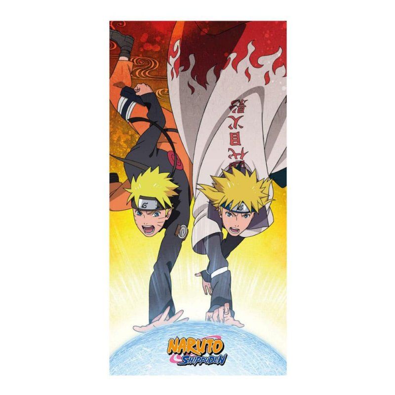 Naruto Shippuden serviette de bain Premium Naruto & Minato 70 x 140 cm