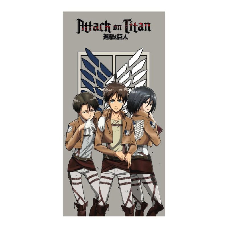 Attack on Titan serviette de bain Group 70 x 140 cm