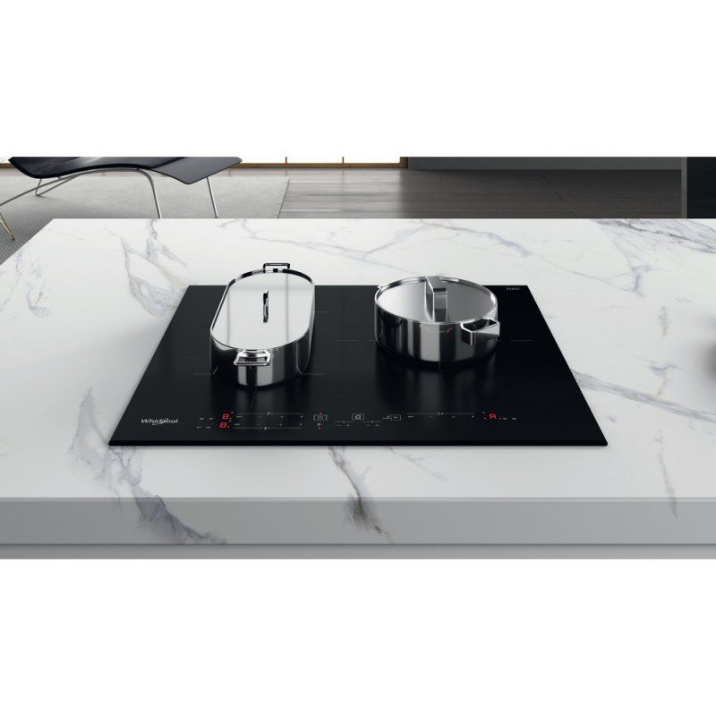 Whirlpool WB B3760 BF Black Built-in 59 cm Zone induction hob 3 zone(s)