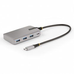 StarTech.com Hub USB-C à 4 Ports avec Sortie Vidéo USB-C DP Alt Mode 4K 60Hz - 3x USB-A, 1x USB Type-C, 100W Power