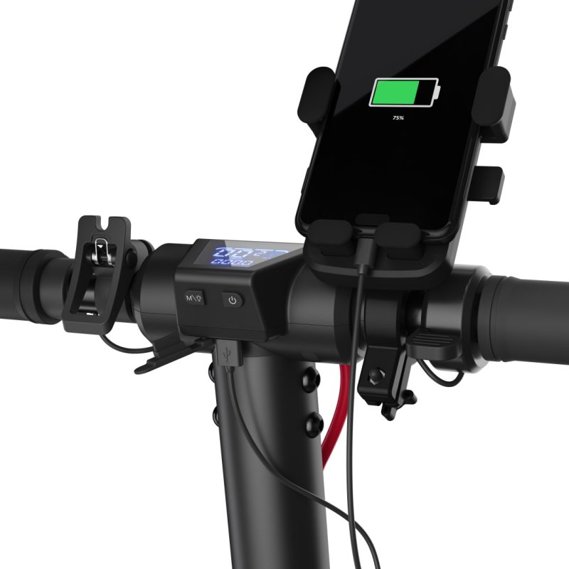 Sharp - Electric Scooter with rear Suspension - Black