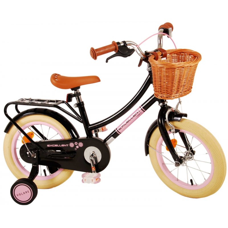 Volare 21146 vélo et accessoire Noir, Rose