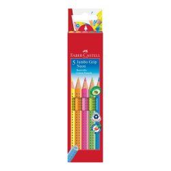 Faber-Castell Jumbo GRIP Blue, Green, Orange, Pink, Yellow 5 pc(s)