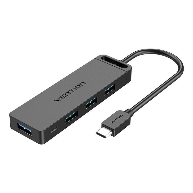 Hub USB-C to 4-port USB 3.0 Baseus TGKBB 15cm (Black)