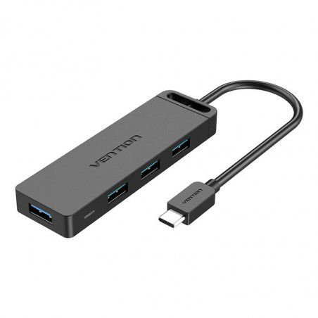 Hub USB-C to 4-port USB 3.0 Baseus TGKBB 15cm (Black)
