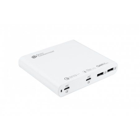 USB-Schnellladestation, 120 Watt, 4-Port (weiß, GaN-Technologie, PD 3.0, QC 4 )