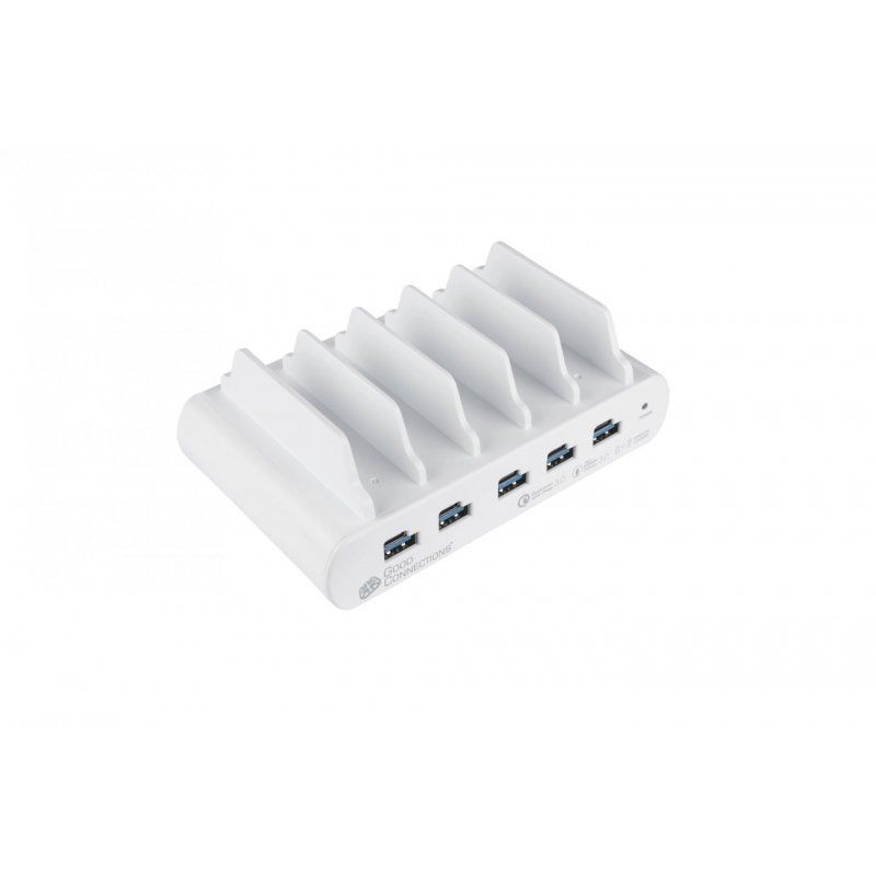 Alcasa PCA-D006W charging station organizer Freestanding White