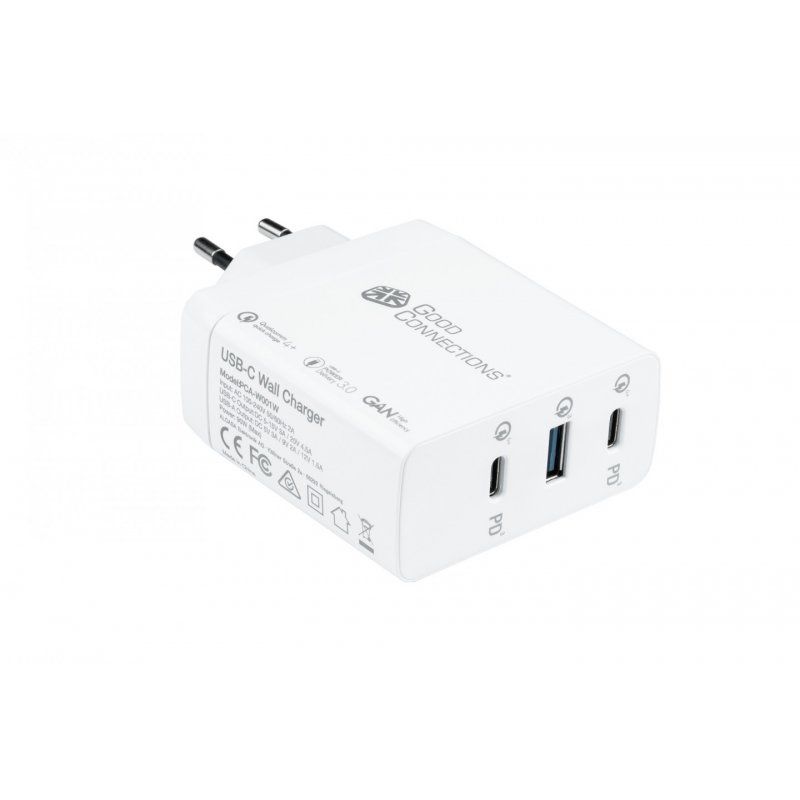 Alcasa PCA-W001W chargeur d'appareils mobiles Universel Blanc Secteur Charge rapide Intérieure