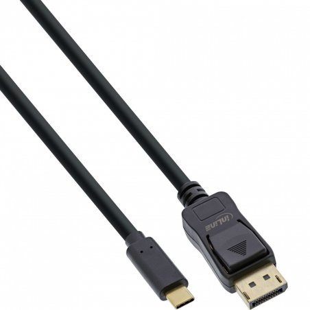 InLine USB Display Cable, USB-C male to DisplayPort male, 1m