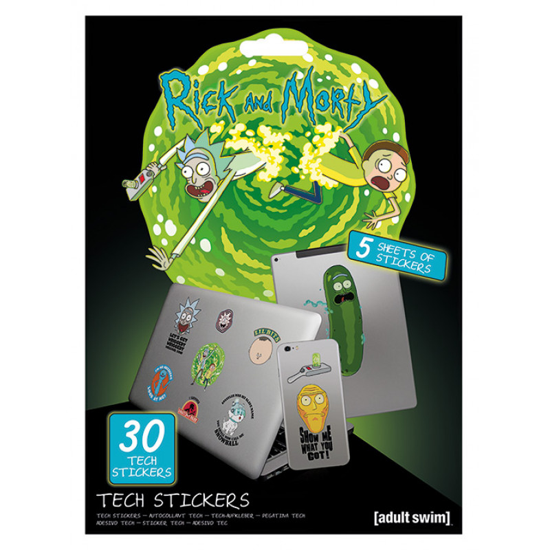 RICK & MORTY - Tech Stickers Pack - Adventures