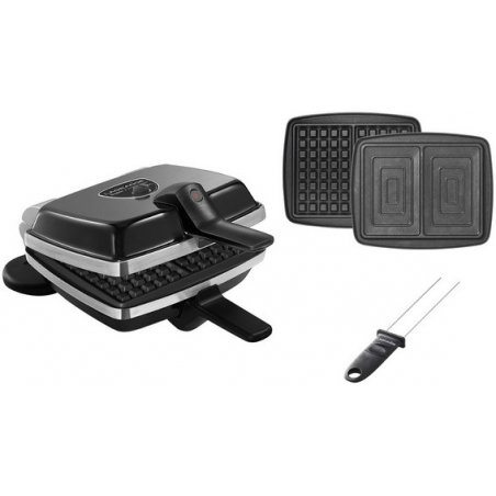 LAGRANGE Super 2 Antiadhésif 2 gauffre(s) 1000 W Noir