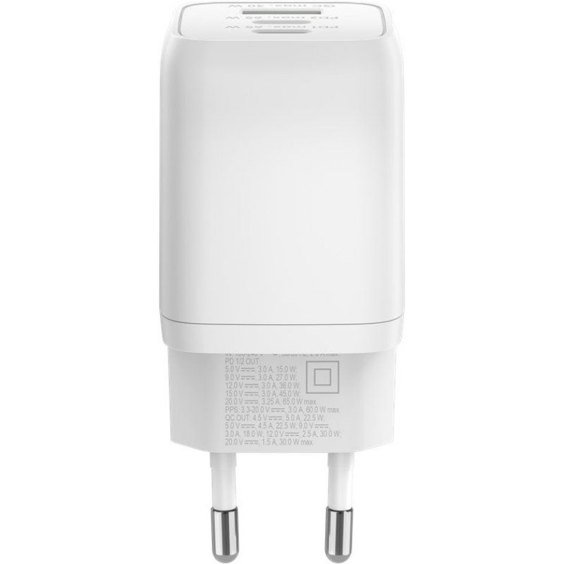 Goobay 64754 mobile device charger Headphones, Laptop, Smartphone White AC Fast charging Indoor