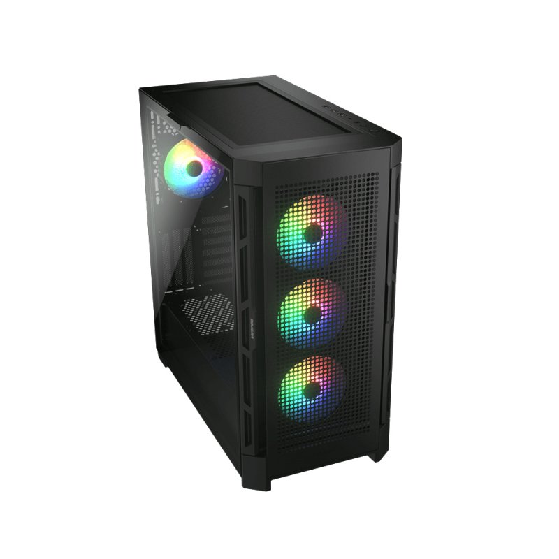 Boitier Moyen Tour E-ATX Cougar DuoFace Pro RGB avec panneaux vitrés (Noir)