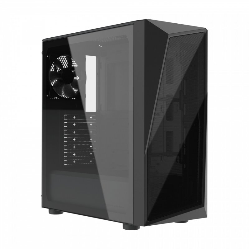 Boitier Moyen Tour ATX Cooler Master CMP 520L avec panneau vitré (Noir)