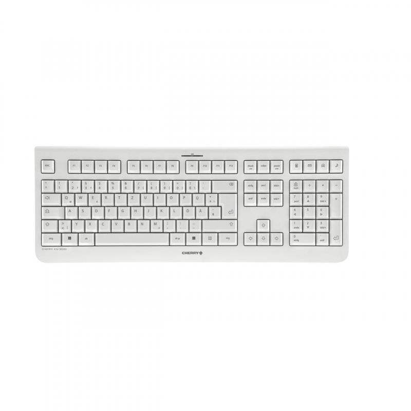 CHERRY KW 3000 Kabellose Tastatur, weiß