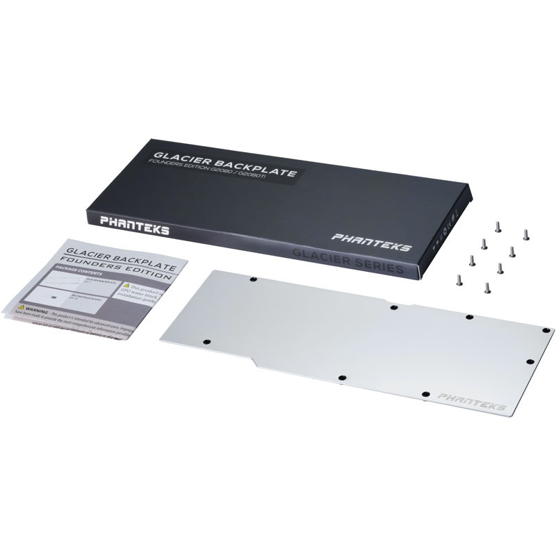 PHANTEKS RTX 2080/2080 Ti Founders Edition Backplate - chrome
