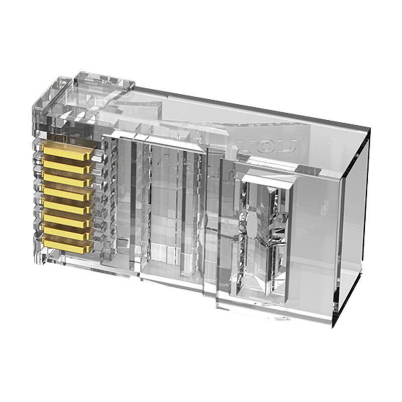 Modular RJ45 Cat.6 UTP Connector Vention IDDR0-50 Transparent Pack of 50