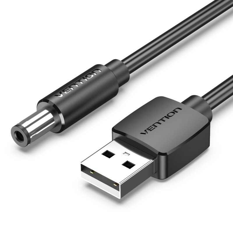 Vention CEYBF câble électrique Noir 1 m USB A DC 5.5mm