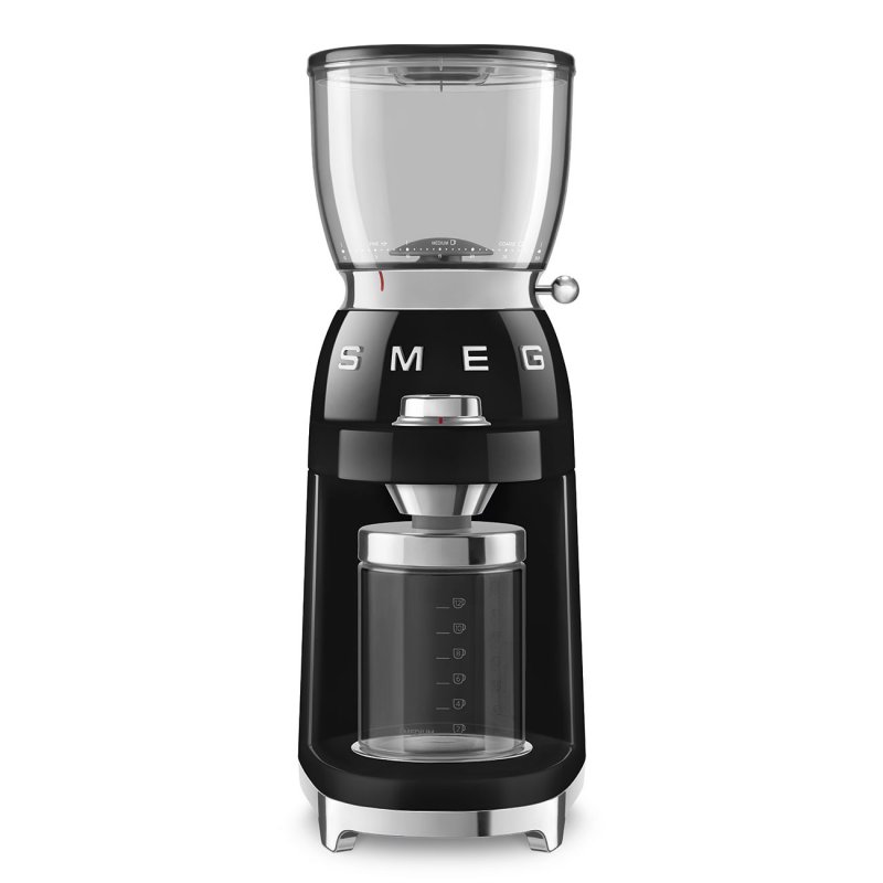 Smeg CGF11BLEU appareil à moudre le café 150 W Noir, Transparent