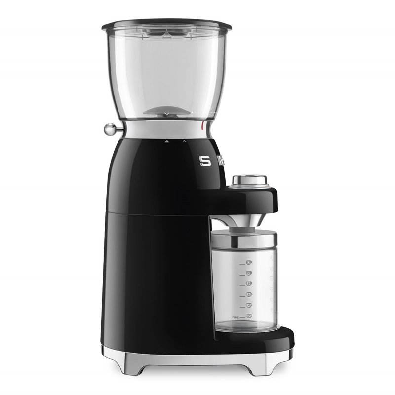Smeg CGF11BLEU coffee grinder 150 W Black, Transparent