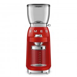 Smeg CGF11RDEU appareil à moudre le café 150 W Rouge, Transparent