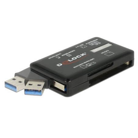 Delock Card Reader SuperSpeed USB Typ-A (3.2 Gen 1) 5 Gbps, 6 Kartenschächte