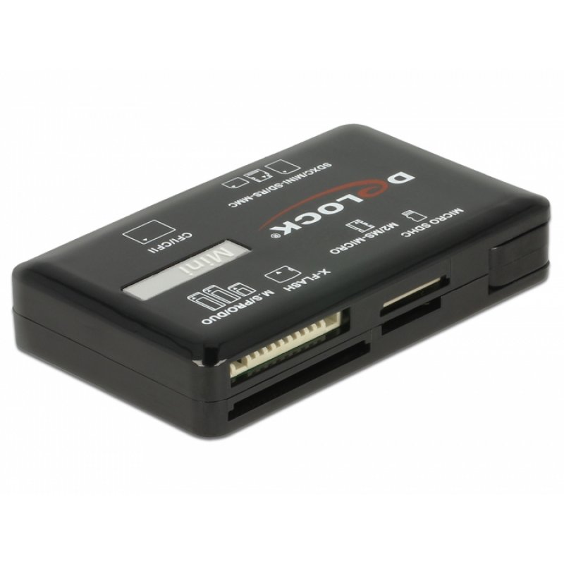 DeLOCK 91758 card reader USB 3.2 Gen 1 (3.1 Gen 1) Black