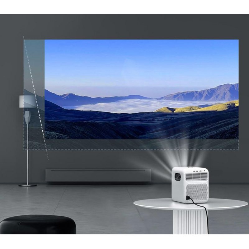 WANBO MOZART 1 projecteur de film 1000 ANSI lumens 1920 x 1080 pixels Bleu, Blanc