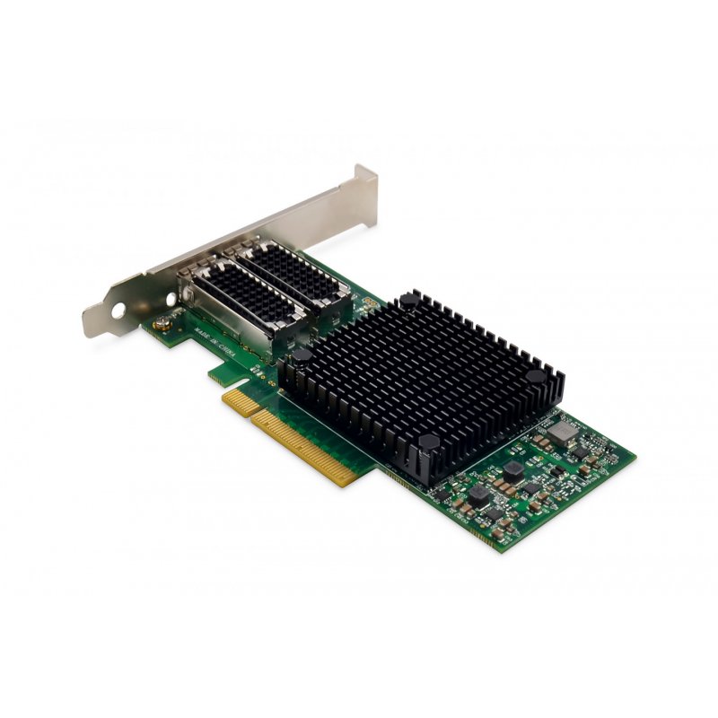 Digitus Carte réseau 2 ports 25 Gigabit Ethernet, SFP28, PCI Express, chipset Mellanox