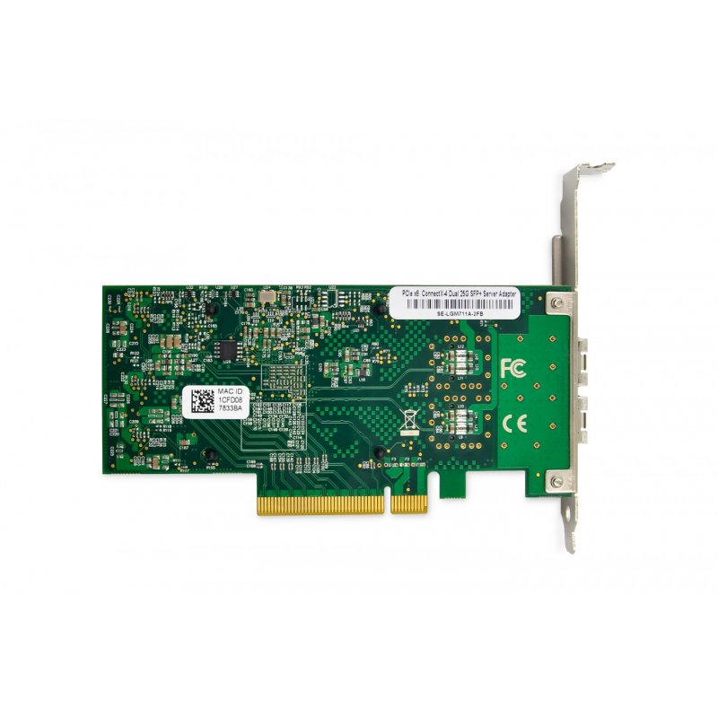 Digitus 2 port 25 Gigabit Ethernet network card, SFP28, PCI Express, Mellanox chipset
